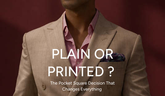 Plain or printed ? The Pocket Square Decision That Changes Everything
