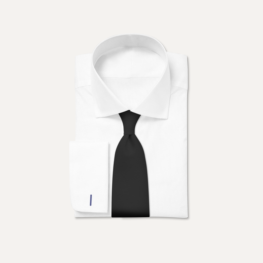 The Everyday Solid Silk Tie – Black