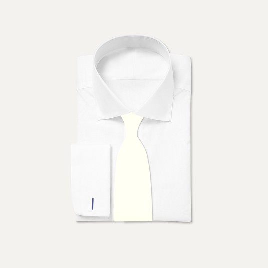 The Everyday Solid Silk Tie – Off-White