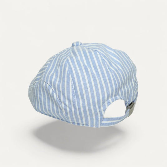 The Striped Ivy Cap - Light Blue