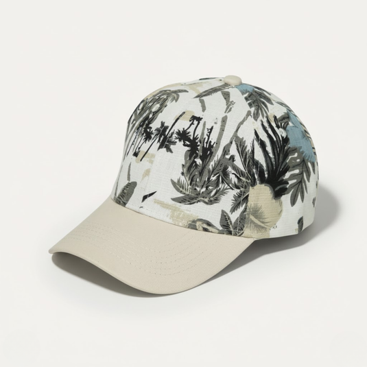 The Weekend Edit Baseball Cap – Palm Print