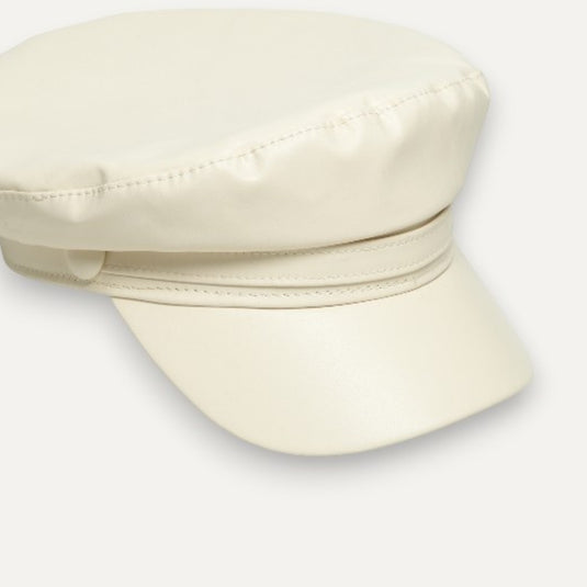 The Night Shift Flat Top Cap (White)