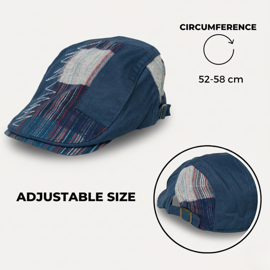 The Patchwork Ivy Cap – Indigo Mix
