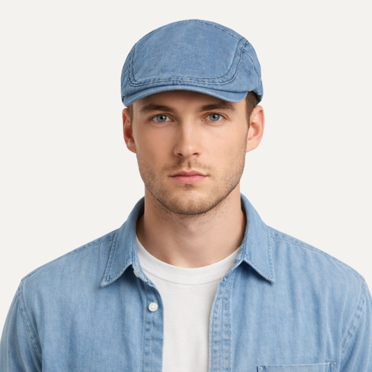 Chokore Denim Flat Ivy Cap (Denim Blue)