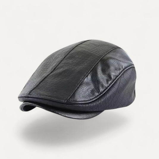 Chokore Classic Leather Huntsman Ivy Cap (Black)