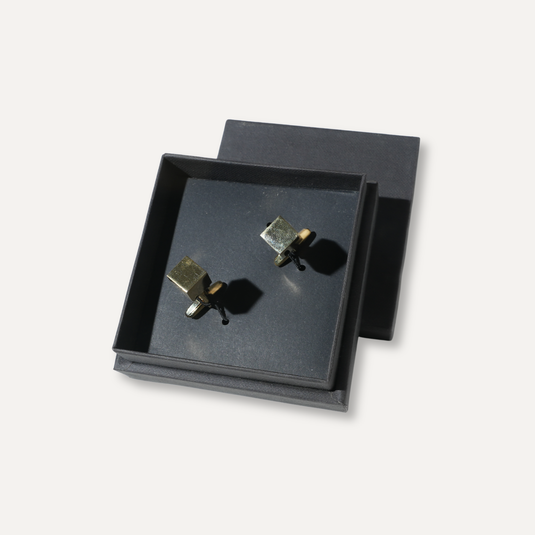 The Solid Form Cuff Links – Gold