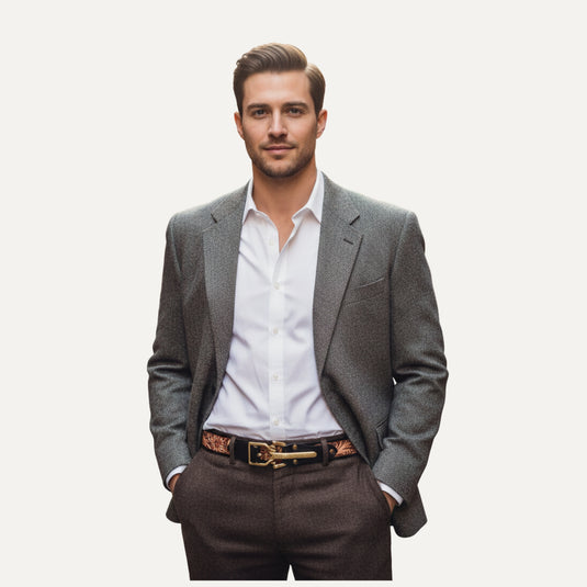 The Heirloom Trail Belt – Black & Burnt Tan