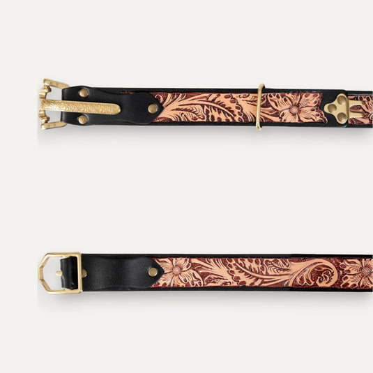 The Heirloom Trail Belt – Black & Burnt Tan