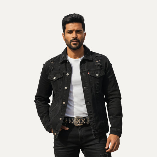 The Studded Western Buckle Belt – Black