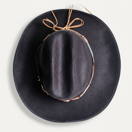 The Montara Wide-Brim Fedora (Black)
