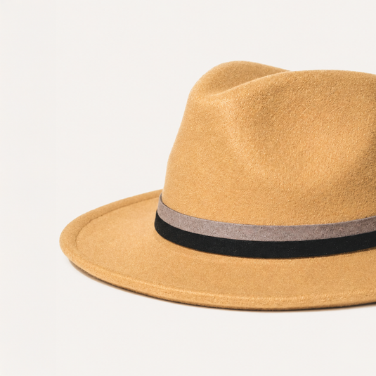 Chokore Vintage Fedora Hat (Beige)