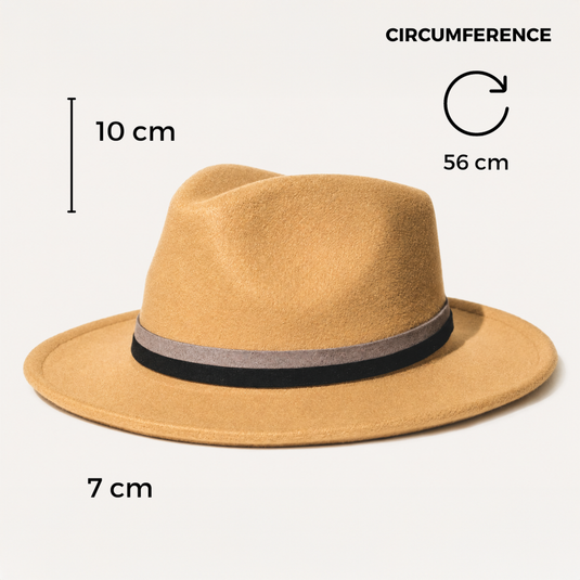 Chokore Vintage Fedora Hat (Beige)
