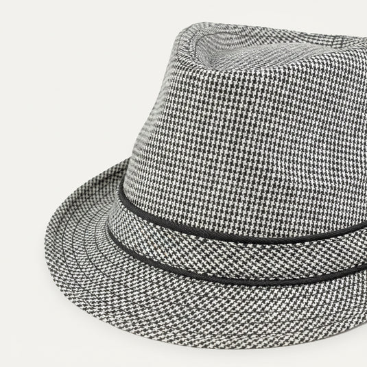 The Quiet Check Fedora (Grey)