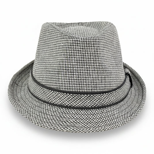 The Quiet Check Fedora (Grey)