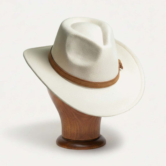 Fedora with Band (Ivory)