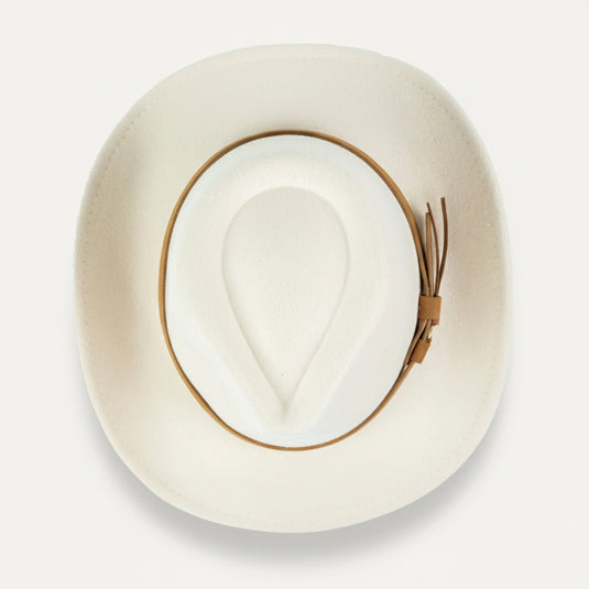Fedora with Band (Ivory)
