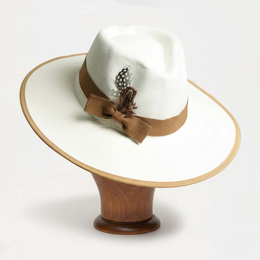 The Featherweight Statement Fedora (Ivory)