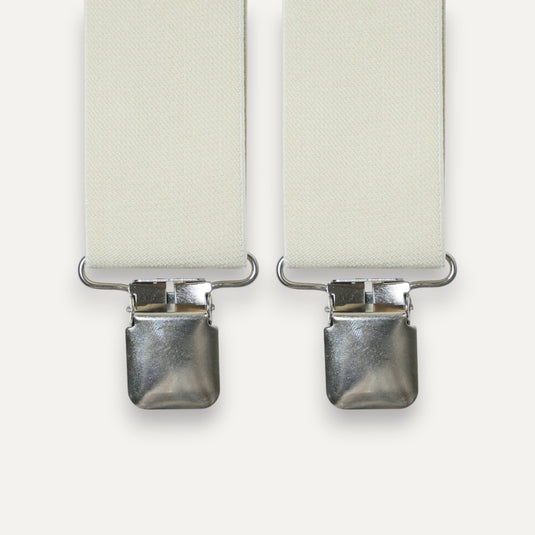 The Easy Day Suspenders — Ivory