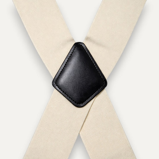The Easy Day Suspenders — Ivory