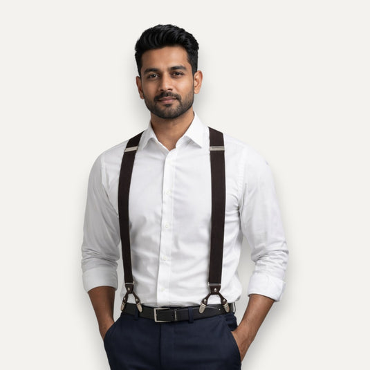 The Tailor’s Choice Suspenders – Espresso Brown