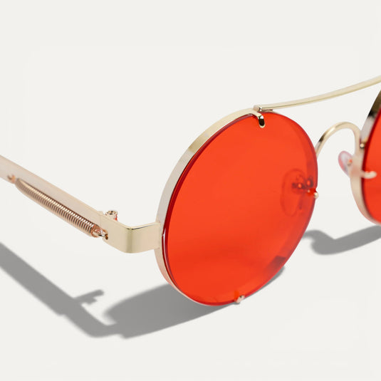 The Red Signal Sunglasses - Crimson
