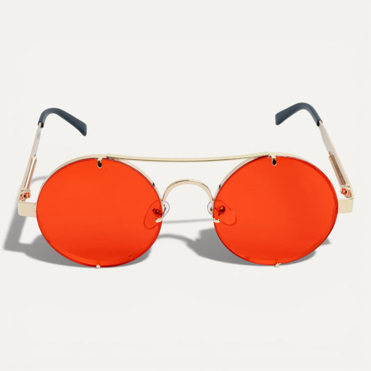 The Red Signal Sunglasses - Crimson