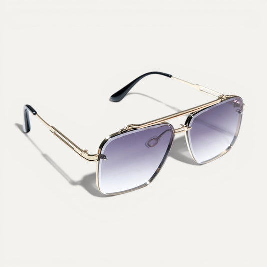 The Elevated Edge Sunglasses – Gold Purple