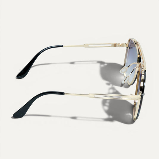 The Elevated Edge Sunglasses – Gold Purple
