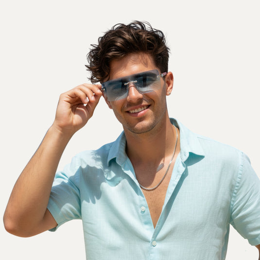 The Quiet Line Sunglasses – Blue Tint