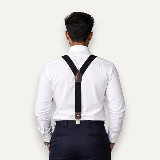 The Clean Line Suspenders – Black