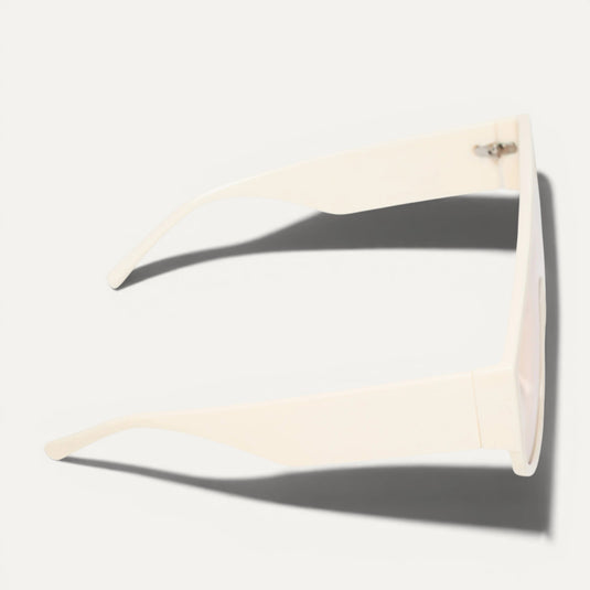 The Soft Focus Sunglasses - White