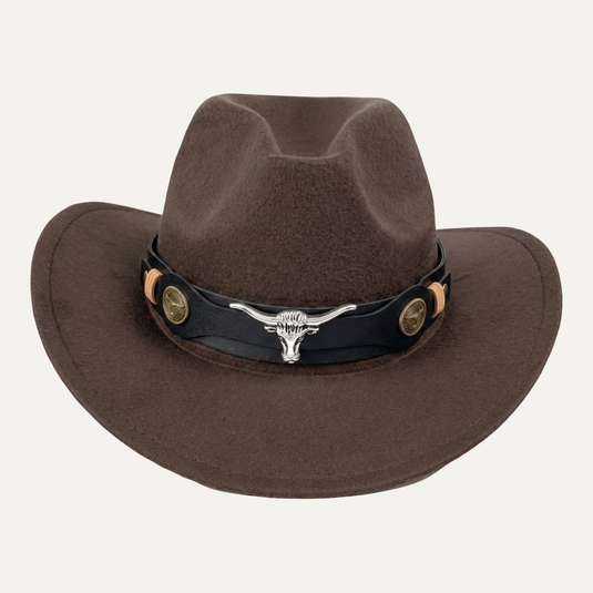 The Longhorn Trail Cowboy Hat (Dark Brown)