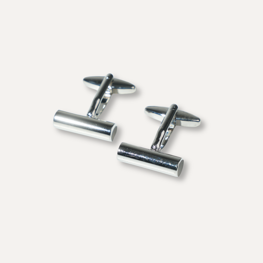 The Matte Bar Cuff Links – Silver