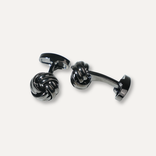 The Compact Knot Cuff Links – Gunmetal