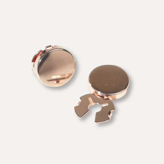 The Classic Disc Cuff Buttons – Rose Gold