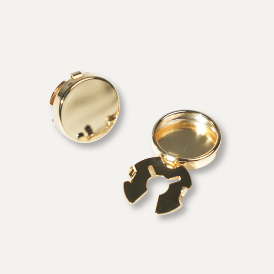 The Classic Disc Cuff Buttons – Gold