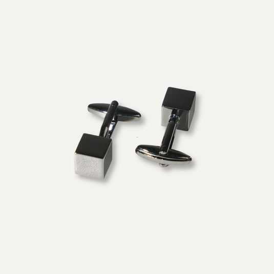 The Solid Form Cuff Links – Gunmetal