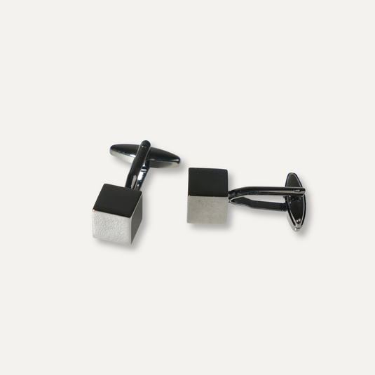 The Solid Form Cuff Links – Gunmetal