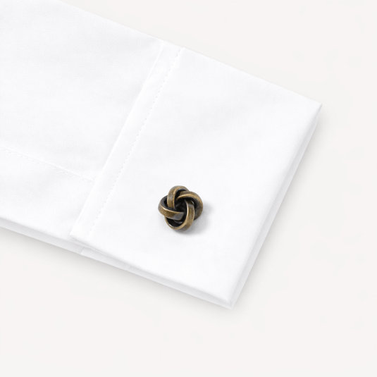The Interlock Knot Cuff Links – Antique Gold