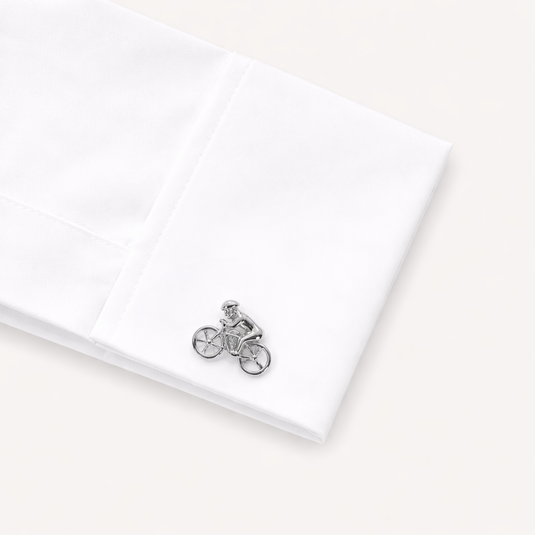 The Bicycle Cuff Links – Silver