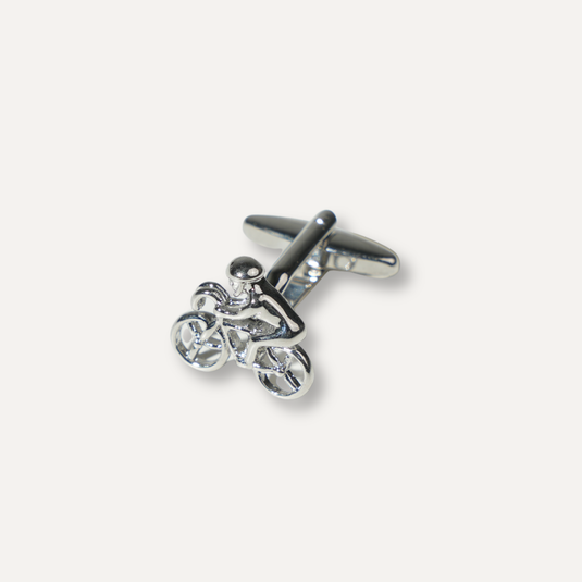 The Bicycle Cuff Links – Silver