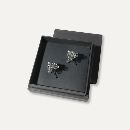 The Bicycle Cuff Links – Silver