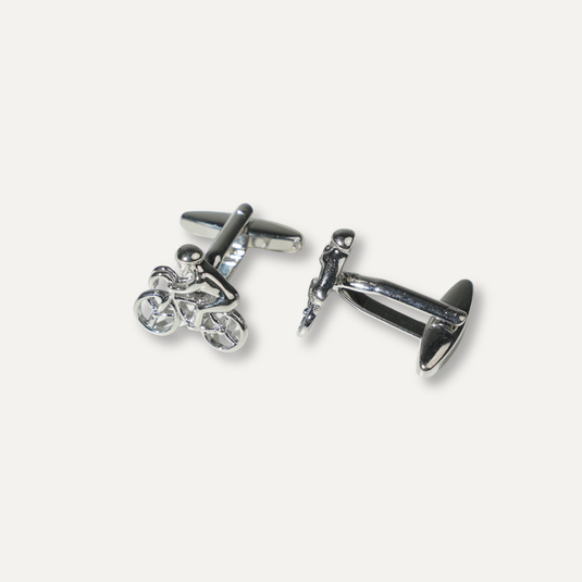 The Bicycle Cuff Links – Silver