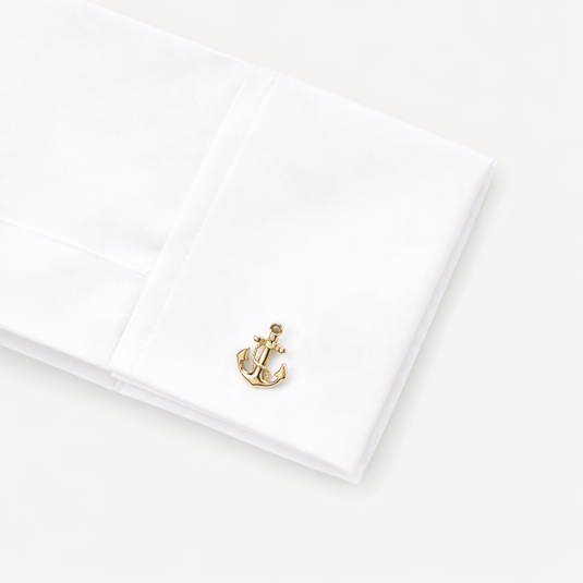 The Anchor Cuff Links – Gold