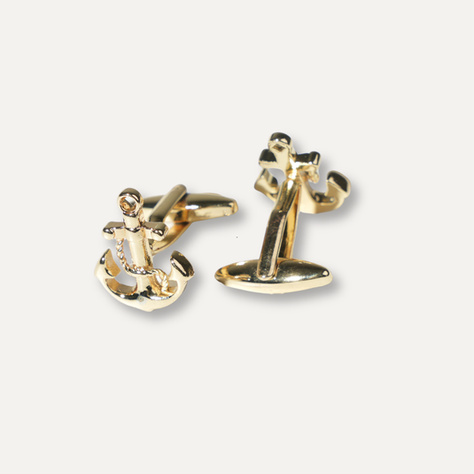 The Anchor Cuff Links – Gold