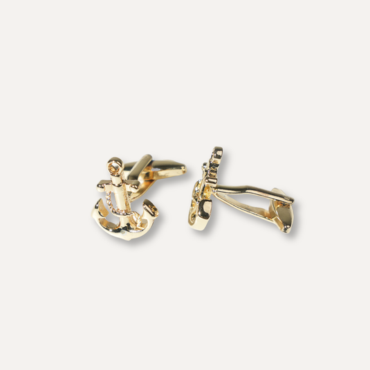 The Anchor Cuff Links – Gold