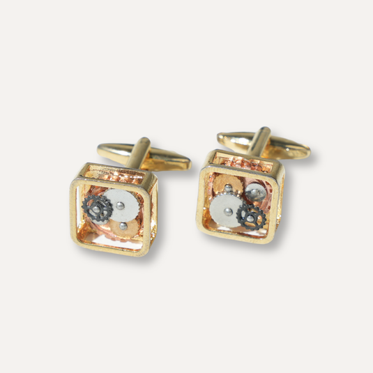 The Exposed Mechanism Cuff Links – Gold
