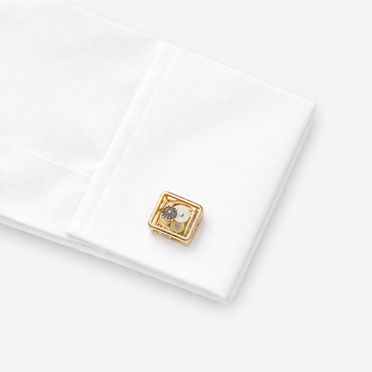 The Exposed Mechanism Cuff Links – Gold