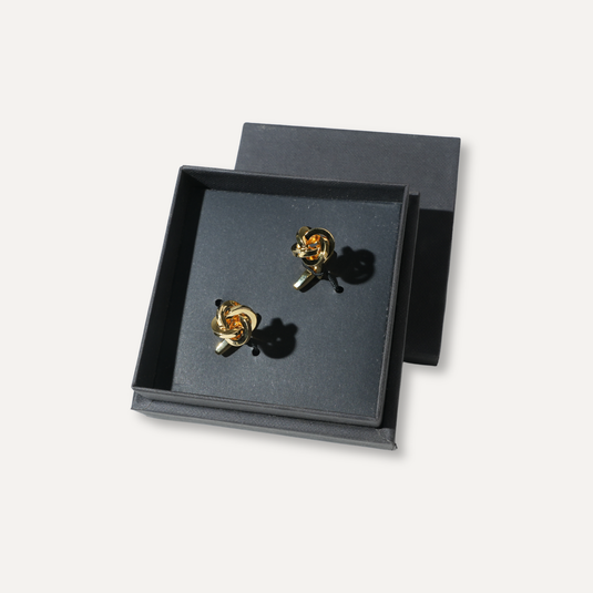The Interlock Knot Cuff Links – Gold