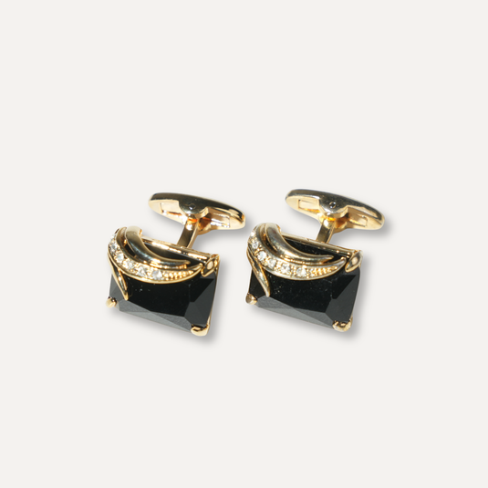The Midnight Crest Cuff Links – Gold